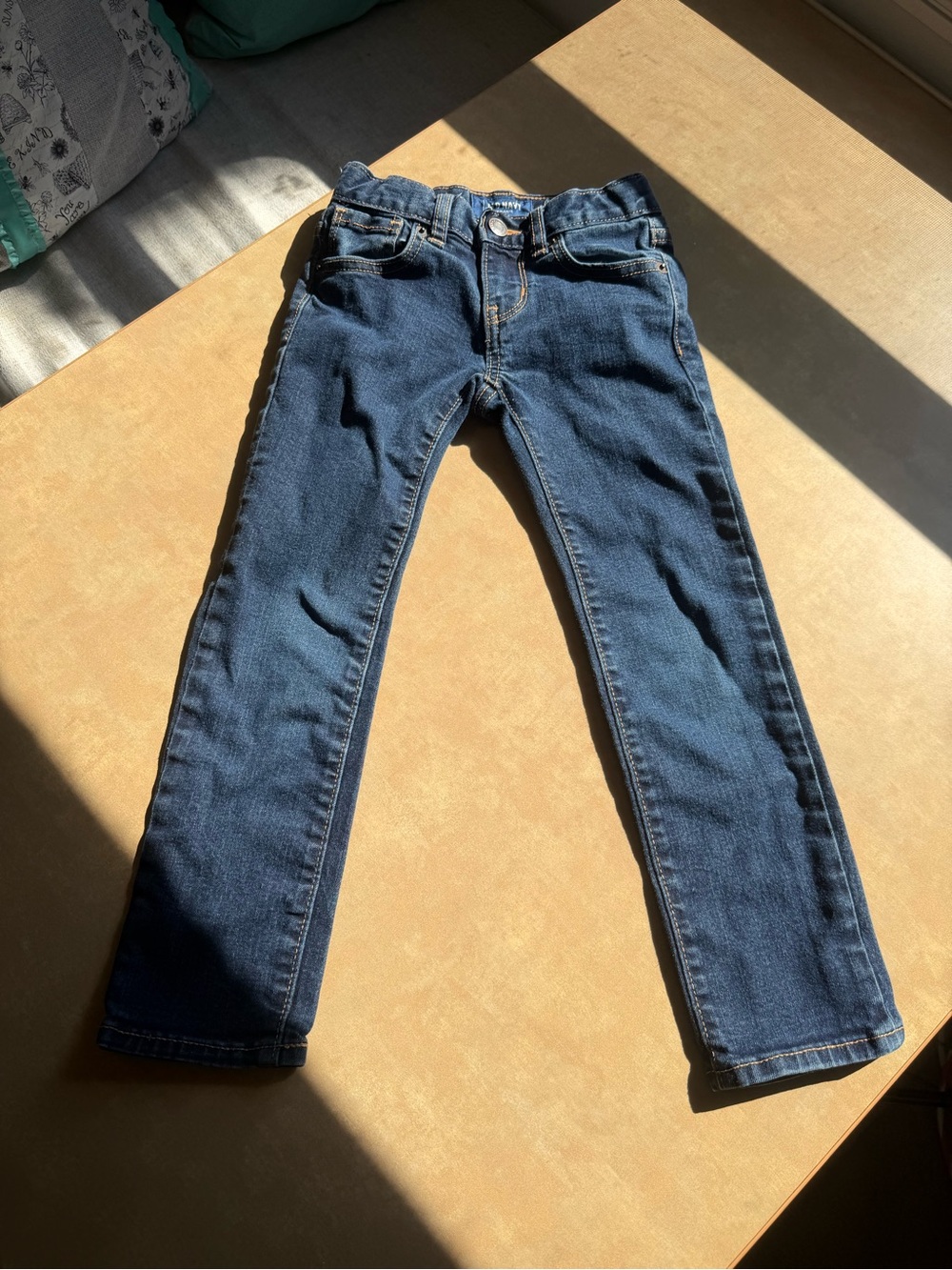 Kids Dark Blue Denim Jeans old navy 6 regular adjustable waist